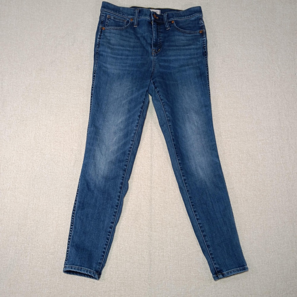 Madewell 10 High-Rise Skinny Jeans Blue Denim Women Size 30 G7391